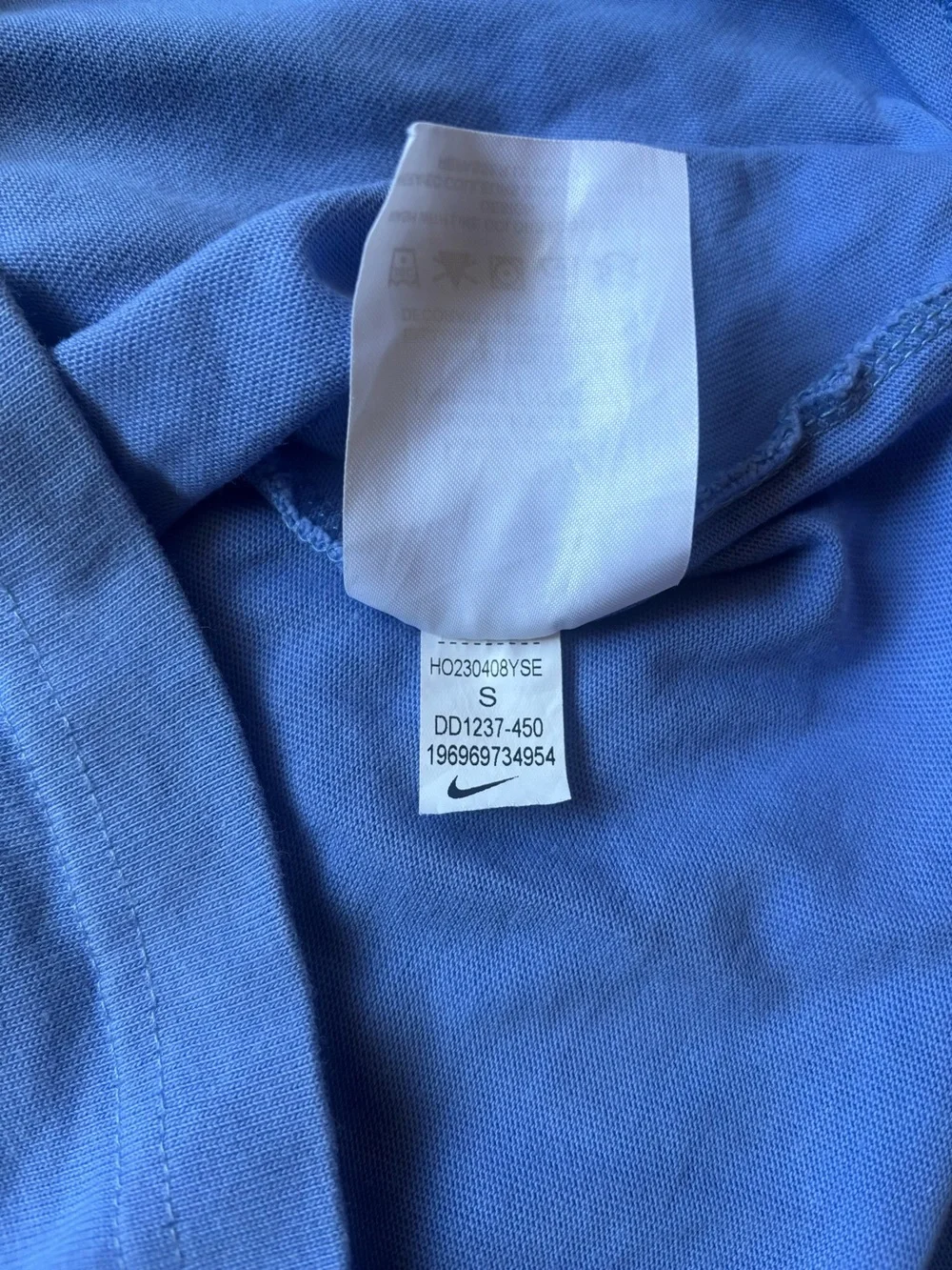 Nike size worn